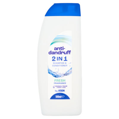 ASDA 2 in 1 Anti-Dandruff Shampoo & Conditioner Fresh Fragrance 500ml