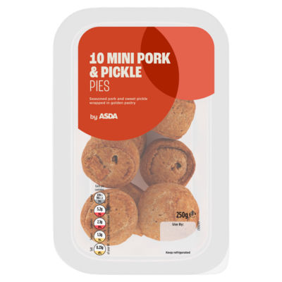 ASDA 10 Mini Pork & Pickle Pies 250g