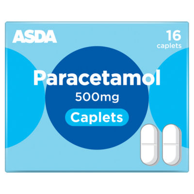 ASDA Paracetamol 500mg Caplets 16 Caplets