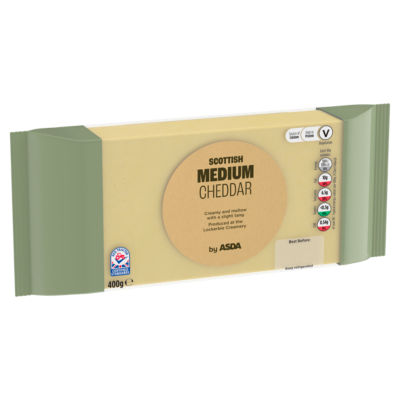 ASDA Scottish Medium Cheddar 400g