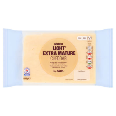 ASDA British Light Extra Mature Cheddar 400g