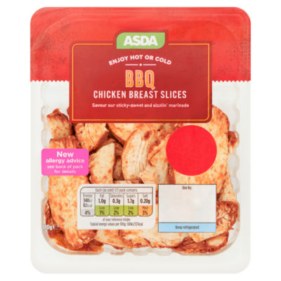 ASDA BBQ Chicken Breast Slices 180g