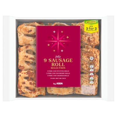 ASDA 9 Sausage Roll Selection 270g