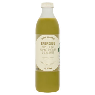 ASDA Energise Super Smoothie Apple, Kiwi, Mango, Cucumber & Matcha 750ml