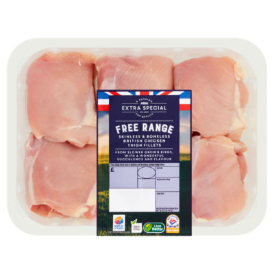 ASDA Extra Special Free Range Skinless & Boneless Chicken Thigh Fillets
