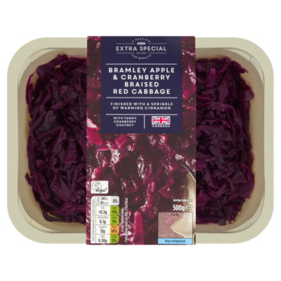 ASDA Extra Special Bramley Apple & Cranberry Braised Red Cabbage 500g