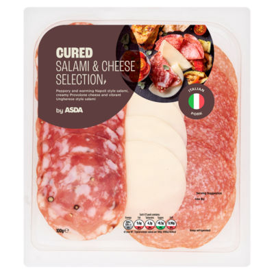 ASDA Classic Italian Salami & Cheese Selection 100g