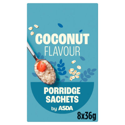 Asda Coconut Flavour Porridge Sachets 8 X 36G (288G)