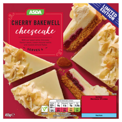 ASDA Cherry Bakewell Cheesecake