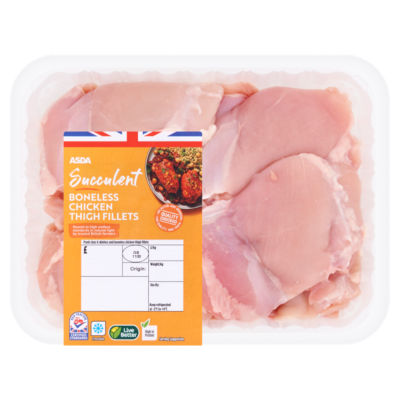 ASDA Succulent Boneless Chicken Thigh Fillets 650g