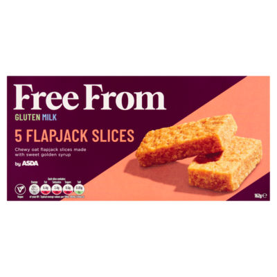 ASDA Free From Free From by  5 Flapjack Slices 162g