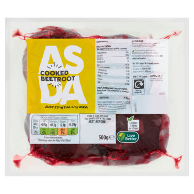 JUST ESSENTIALS by ASDA Cooked Beetroot 500g