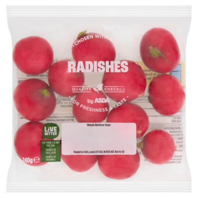ASDA Crunchy & Peppery Radishes 240g
