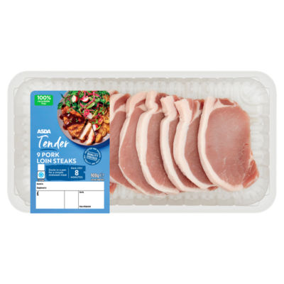 ASDA Tender 9 Pork Loin Steaks