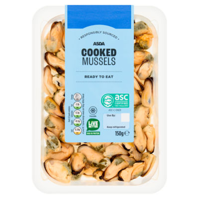 ASDA Cooked Mussels 150g