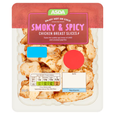 ASDA Smoky & Spicy Chicken Breast Slices 180g