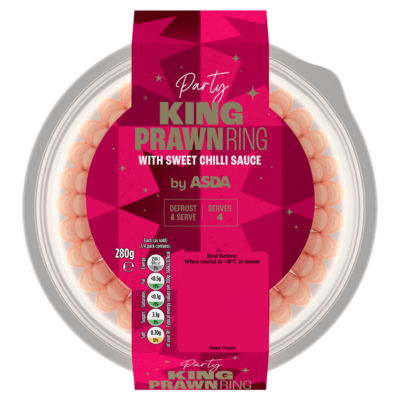 Party King Prawn Ring with a Sweet Chilli Sauce 280g