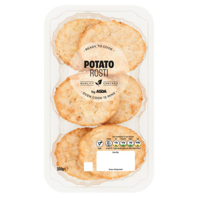 ASDA Crisp & Golden Potato Rostis 300g