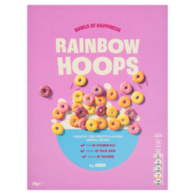 ASDA Rainbow Hoops 375g