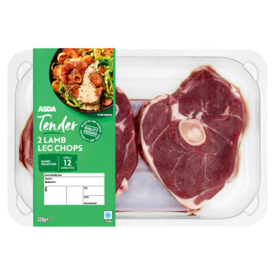 ASDA 2 Tender Lamb Leg Chops 320g