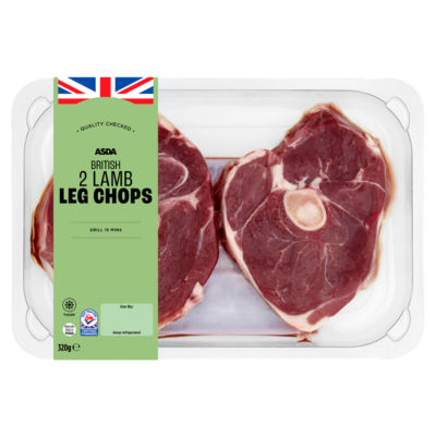 ASDA 2 Tender Lamb Leg Chops 320g