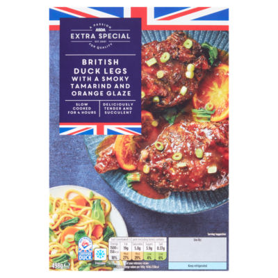 Extra Special British Duck Legs with a Smoky Tamarind and Orange Glaze 498g