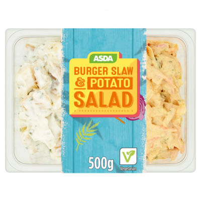 ASDA Burger Slaw & Potato Salad 2 x 250g (500g)