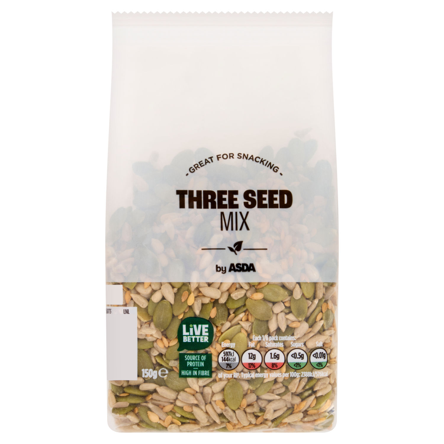 ASDA Three Seed Mix Snack Seeds 150g