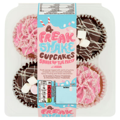 The BAKERY at ASDA 4 Freakshake Cupcakes