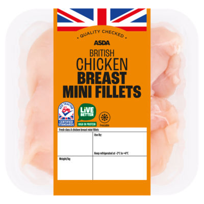 ASDA Tender Chicken Breast Mini Fillets 400g