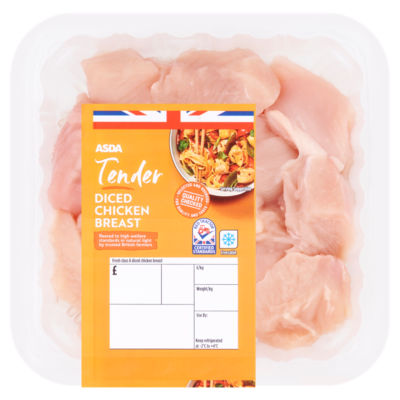 ASDA Tender Diced Chicken Breast 400g