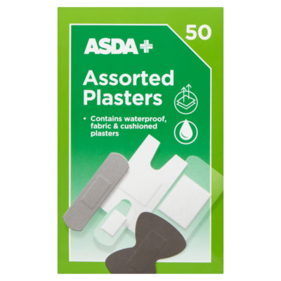 ASDA 50 Assorted Plasters