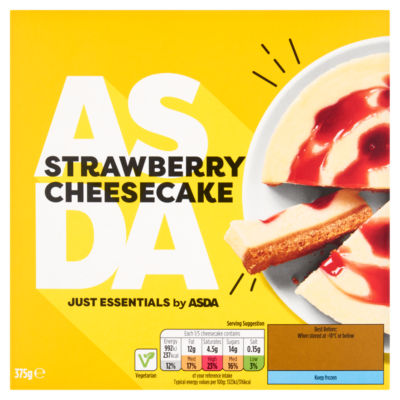 Just Essentials by ASDA Strawberry Cheesecake 375g - ASDA Groceries