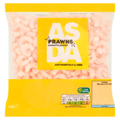 JUST ESSENTIALS by ASDA Cooked & Peeled Prawns 250g