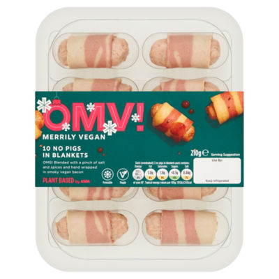 Plant Based by ASDA OMV! 10 No Pigs in Blankets 210g