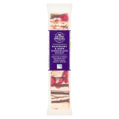 ASDA Extra Special Raspberry & Dark Chocolate Nougat 100g