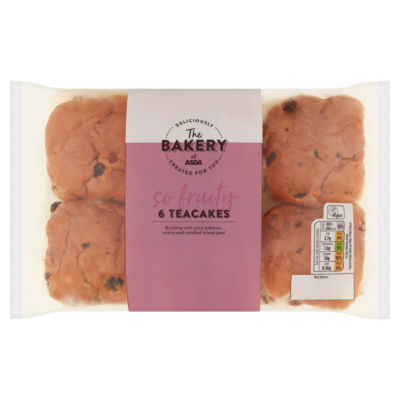 The BAKERY at ASDA The Bakery 6 Teacakes