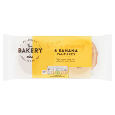 The BAKERY at ASDA The Bakery 6 Banana Pancakes