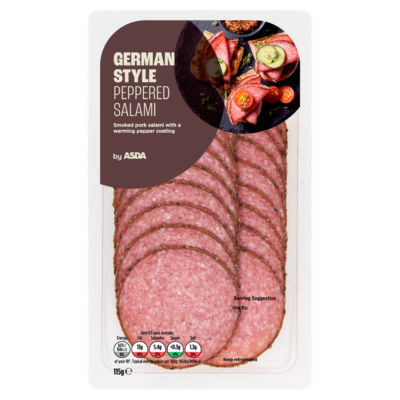 ASDA German Style Peppered Salami 115g