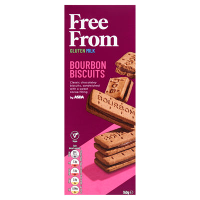 ASDA Free From Free From Bourbon Biscuits 160g