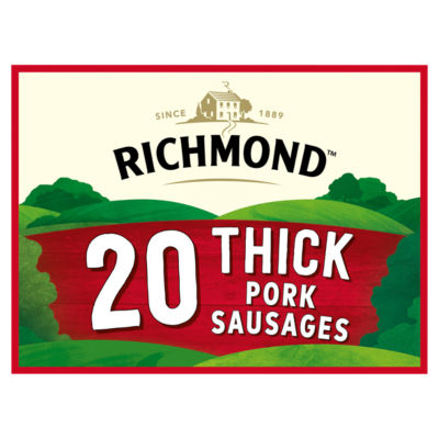 Richmond 20 Thick Pork Sausages 1024g
