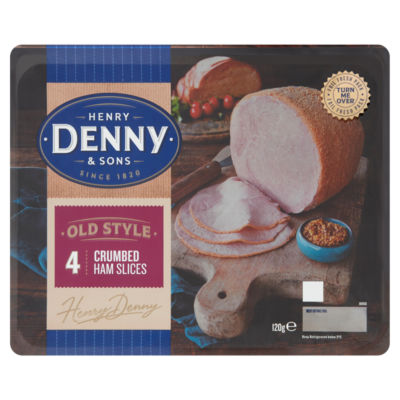 Henry Denny & Sons Denny Old Style Crumbed Ham Slices 120G