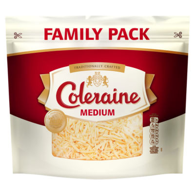COLERAINE Medium Grated Cheese 340G