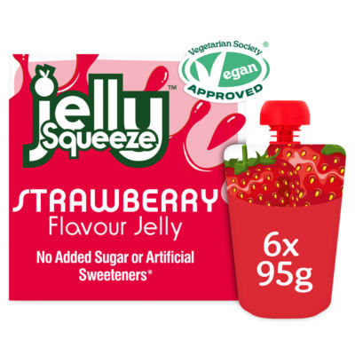 Jelly Squeeze JellySqueeze Strawberry Multipack 6 x 95g