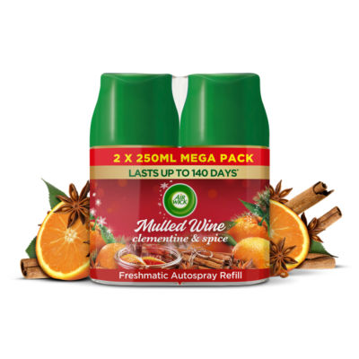 Air Wick Mulled Wine Freshmatic Autospray Twin Refill 2x250ml