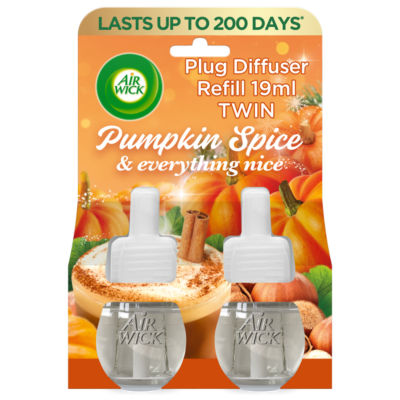 Air Wick Pumpkin Spice & Everything Nice Electrical Plug In Twin Refill 2x19ml
