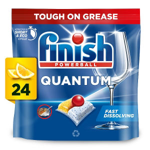 Finish Quantum All In One Lemon Dishwasher Tablets - 24 Tabs