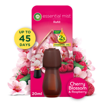 Air Wick Essential Mist Refill Cherry Blossom & Raspberry Air Freshener 20Ml