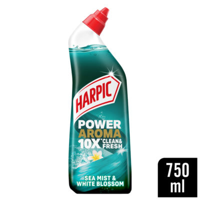 Harpic Power Aroma Sea Mist & White Blossom Toilet Cleaning Gel 750ml