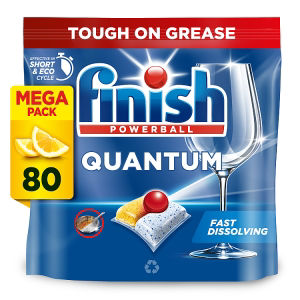 Finish Quantum All In One Dishwasher Tablets  Lemon - 80 Tabs